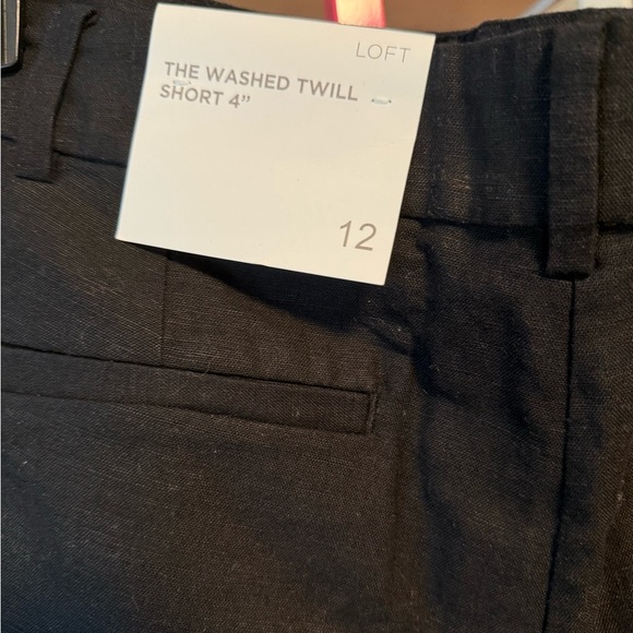 LOFT Riviera Black High Waist Tailored Shorts size 12 NWT - Picture 6 of 6